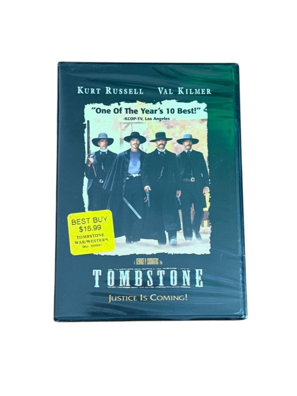Tombstone (DVD, 1993 Rated R Widescreen 130 Min)Kurt Russell Val Kilmer Cosmatos